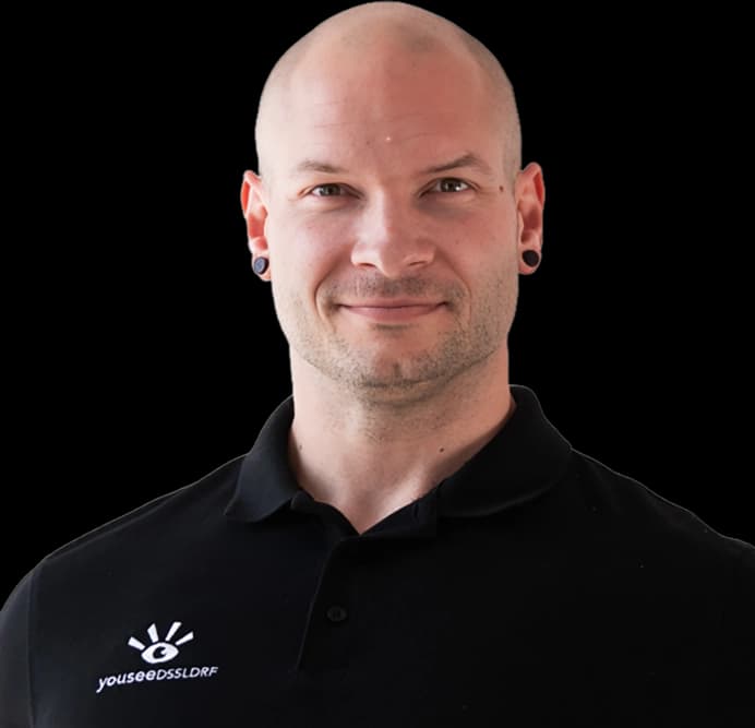 Our team member at YOUSEE in Düsseldorf Marcel Lüttgens.