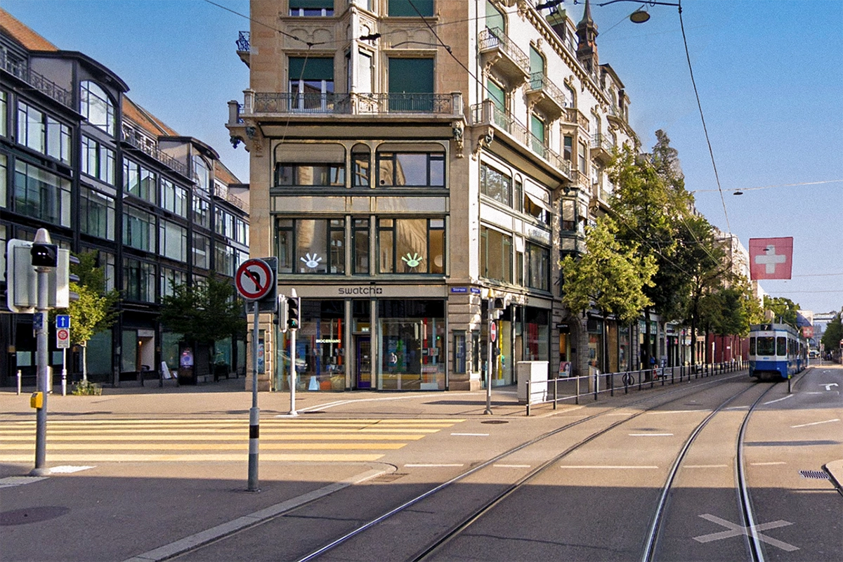 The YOUSEE building in Zurich at Bahnhofstrasse 69.